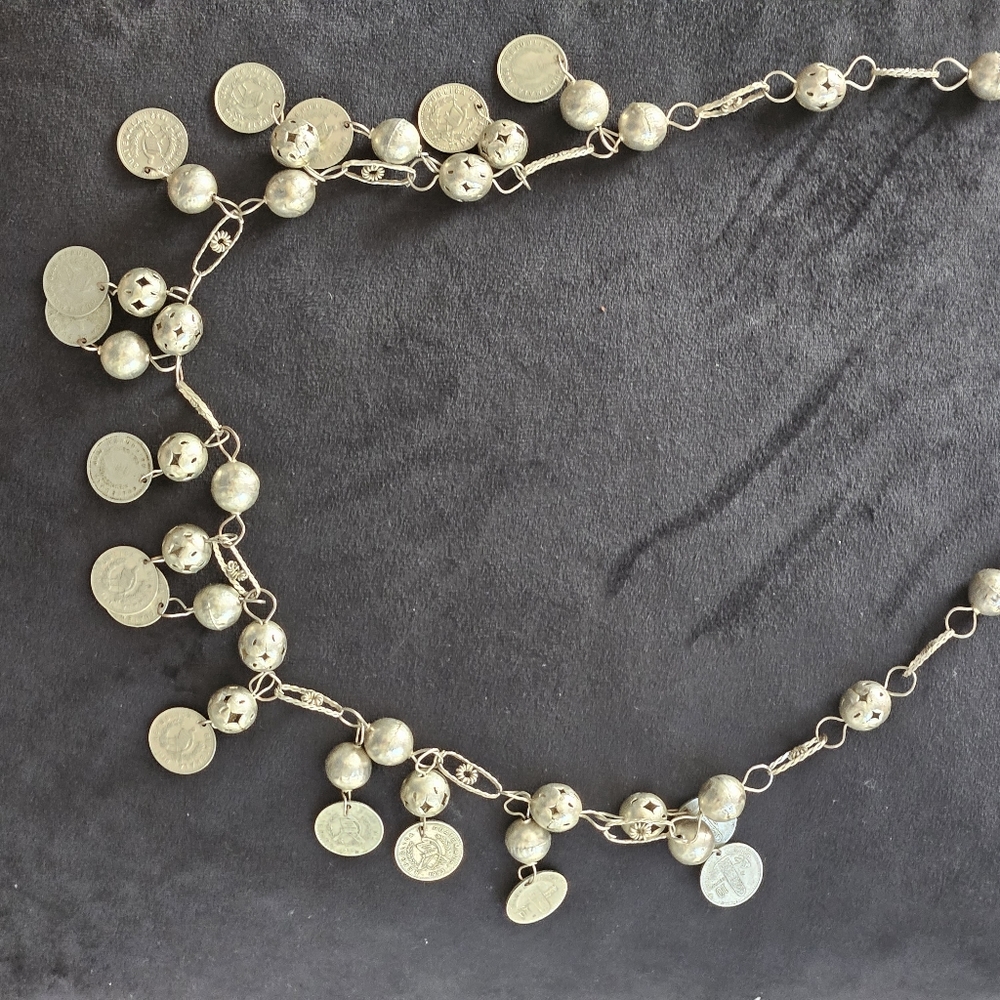 Sterling Silver vintageGuatemalan Wedding Necklace